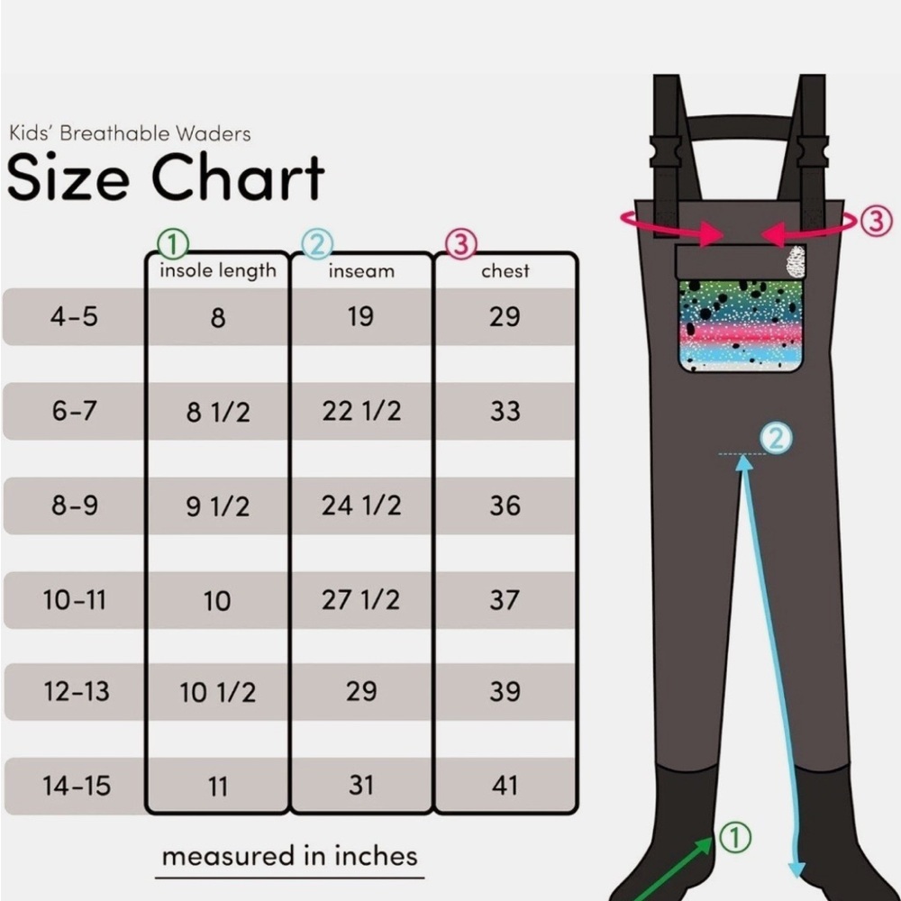 Kids Breathable Waders - Picture 7 of 8